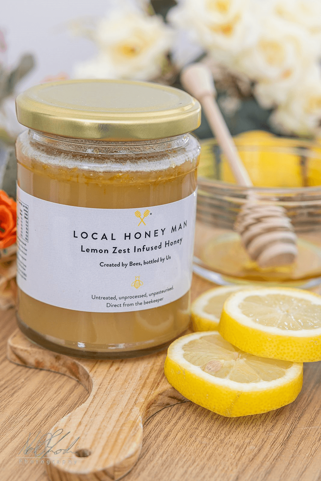 Buy pure lemon zest infused raw honey for sale, crafted by local beekeepers. Perfect for sweetening any dish!