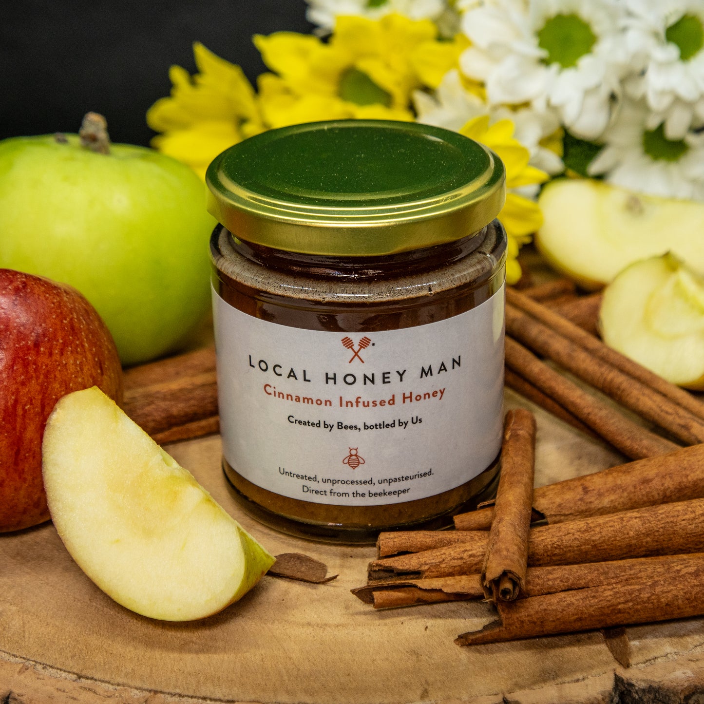 Cinnamon Infused Raw Honey