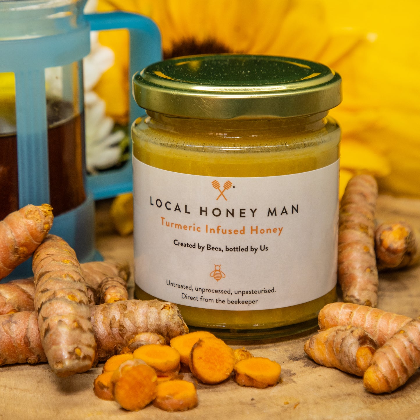 Turmeric Infused Raw Honey