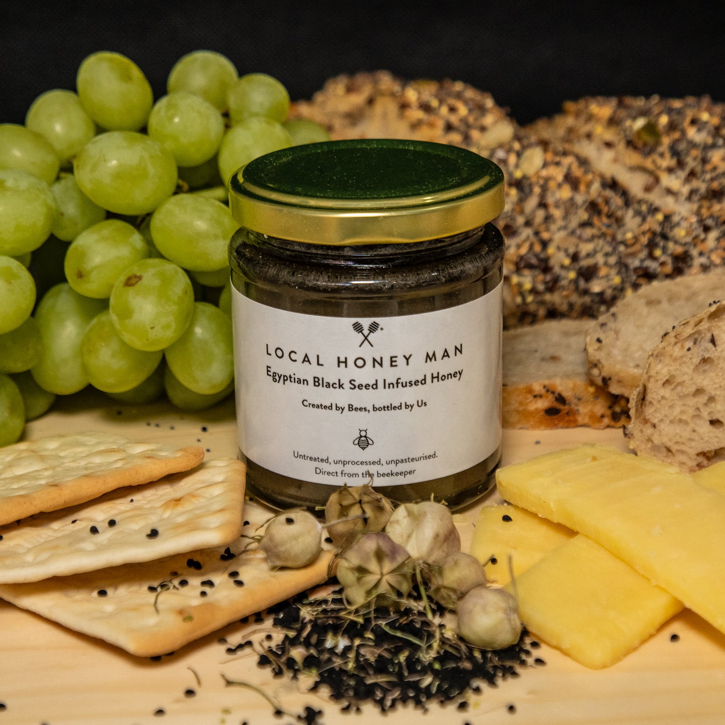 Black Seed Infused Raw Honey