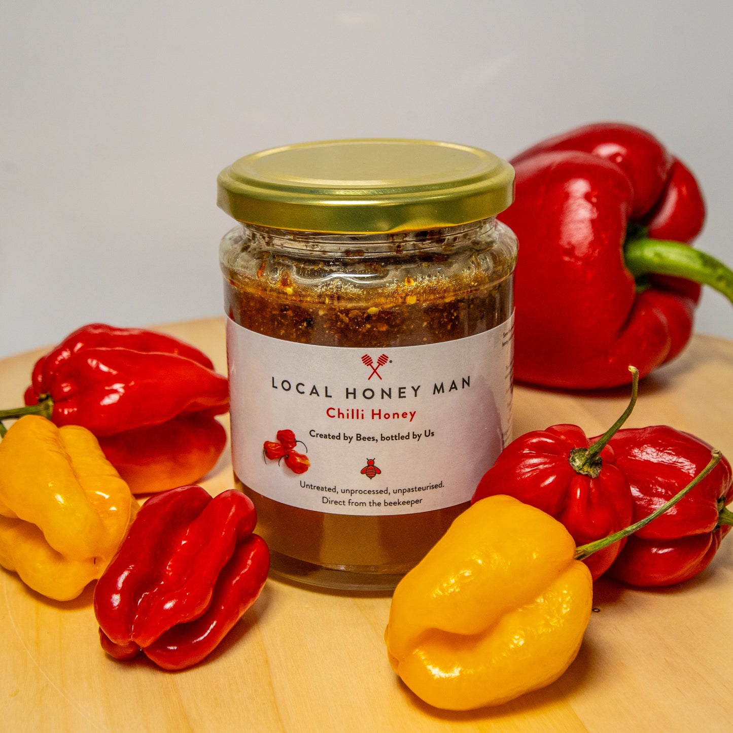 Scotch Bonnet Chilli Infused Raw Honey