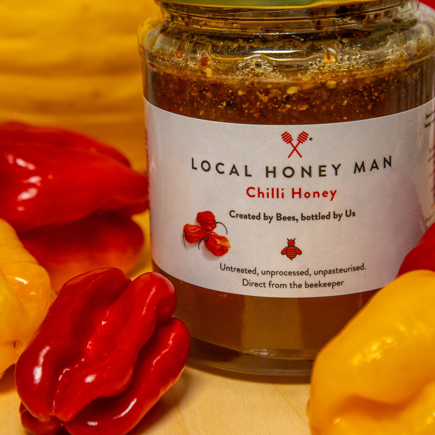 Scotch Bonnet Chilli Infused Raw Honey