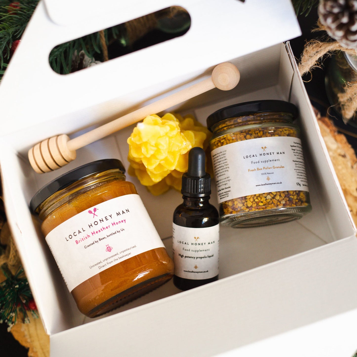 奢华蜂蜜礼篮礼品套装