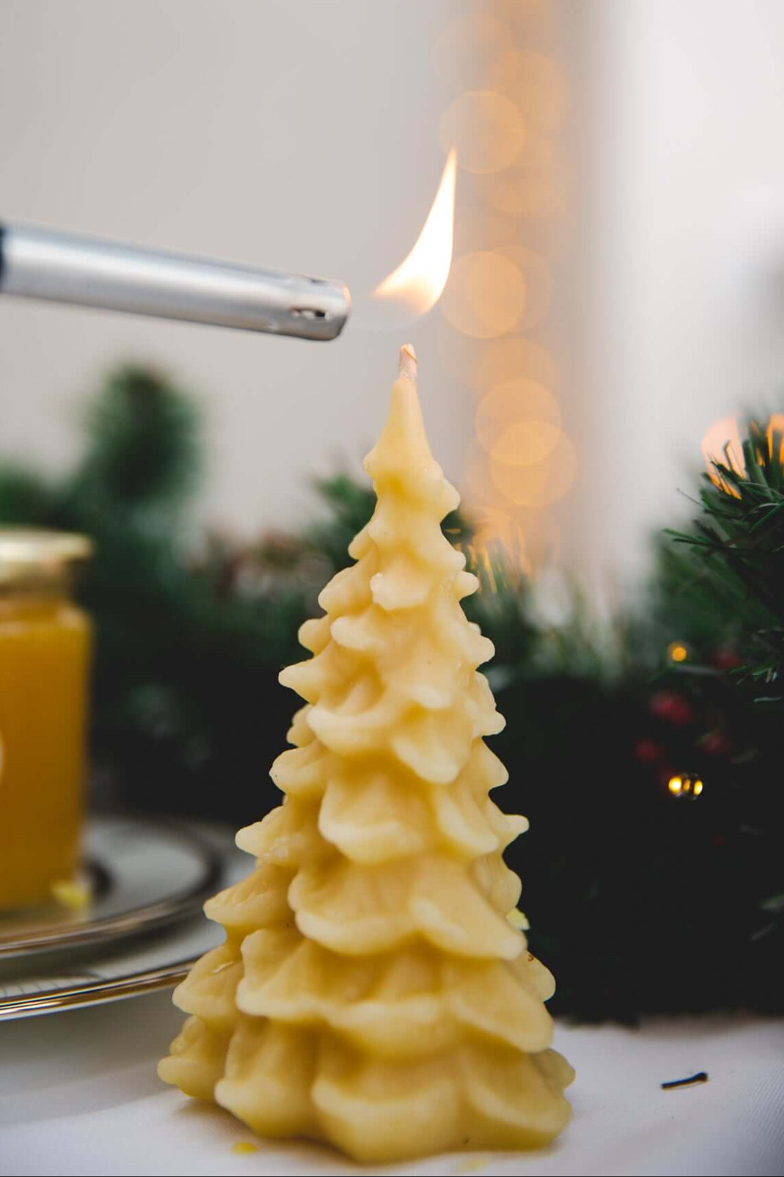 Christmas Beeswax Candle