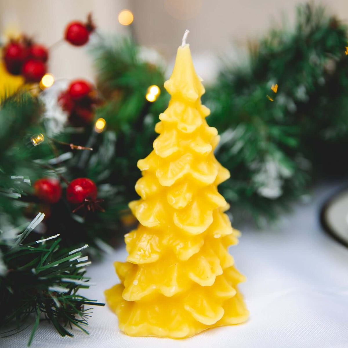 Christmas Beeswax Candle