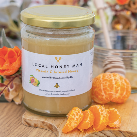 عسل منقوع بفيتامين سي