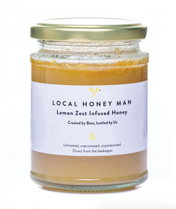 Lemon Zest Infused Raw Honey