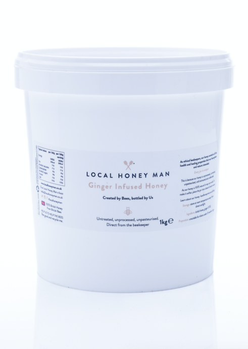 Ginger Infused Raw Honey