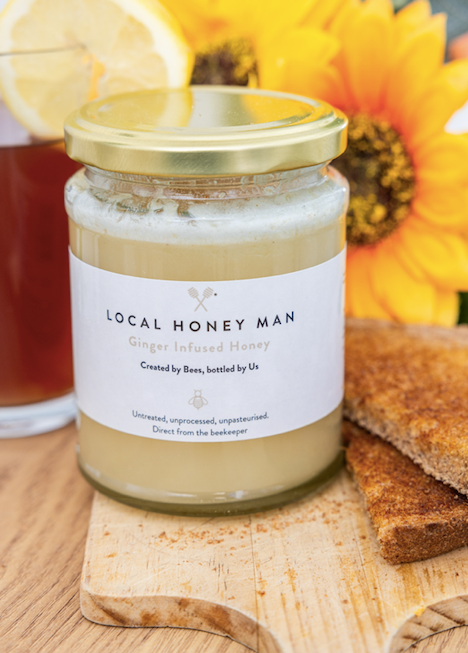 Ginger Infused Raw Honey