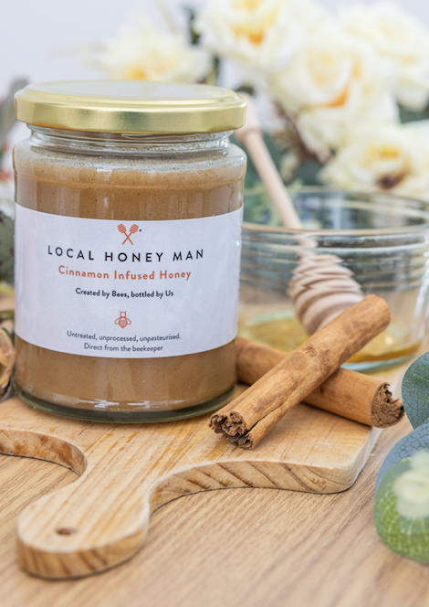 Cinnamon Infused Raw Honey