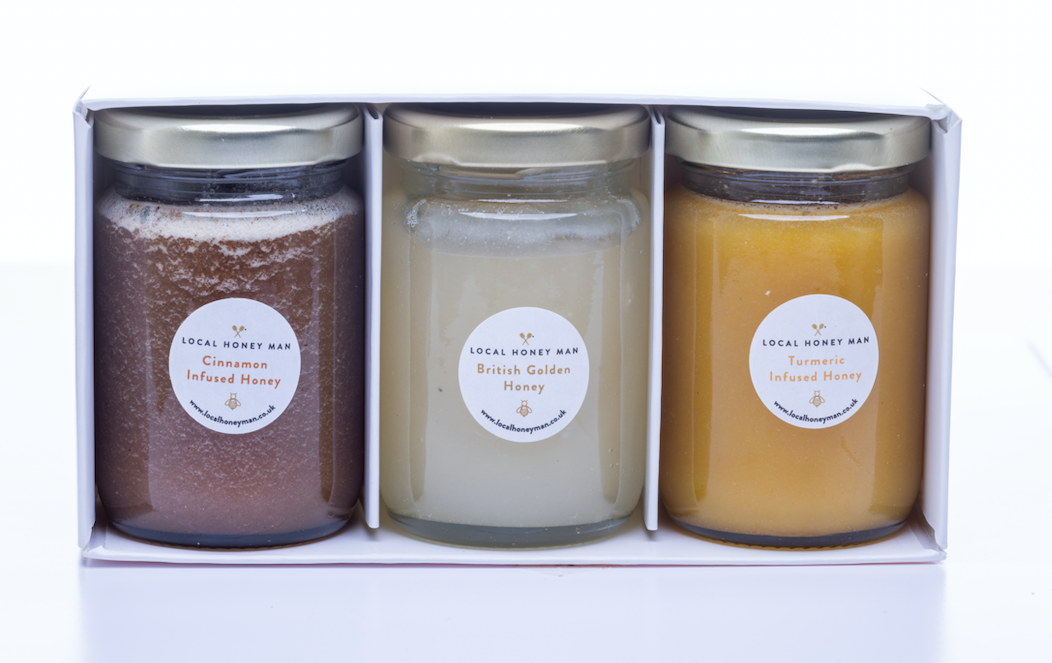 مجموعة هدايا ثلاث جرة عسل