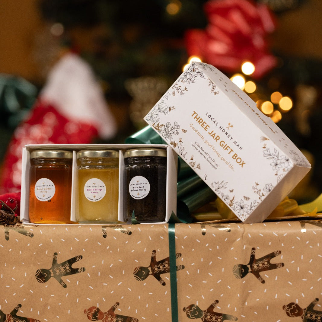 Local Honey Man Three Jar Honey Gift Set