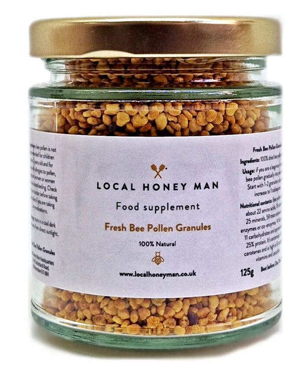Raw Fresh Bee Pollen Granules 125g