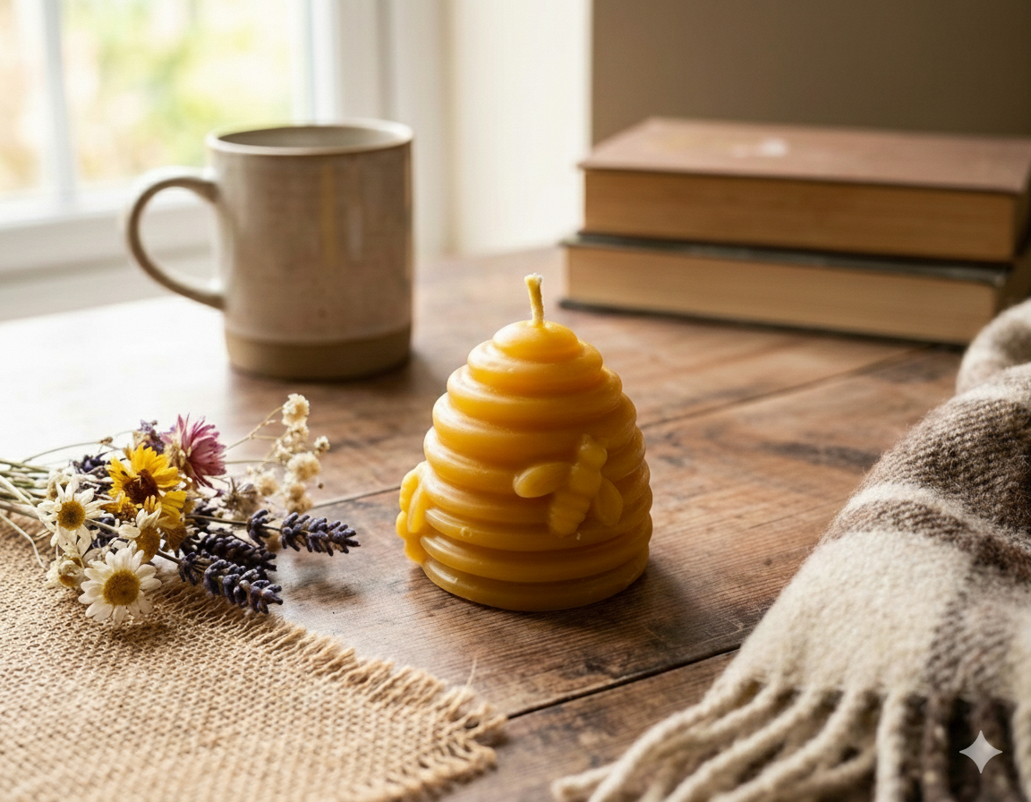 مسدس، النحل وشمعة خلية النحل