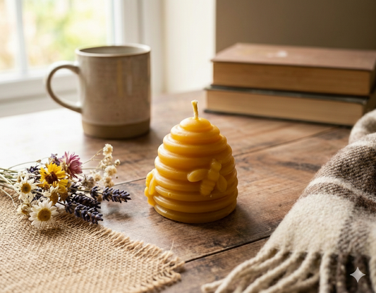 مسدس، النحل وشمعة خلية النحل