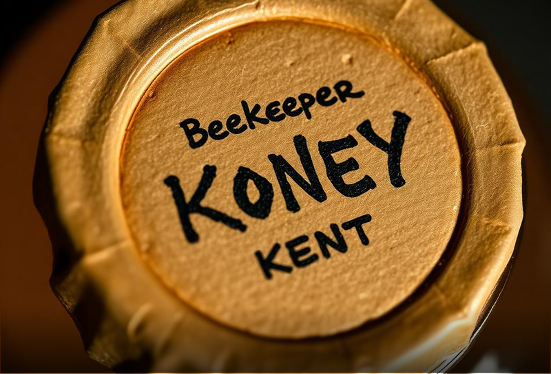 Beekeeper Koney Kent honey jar lid