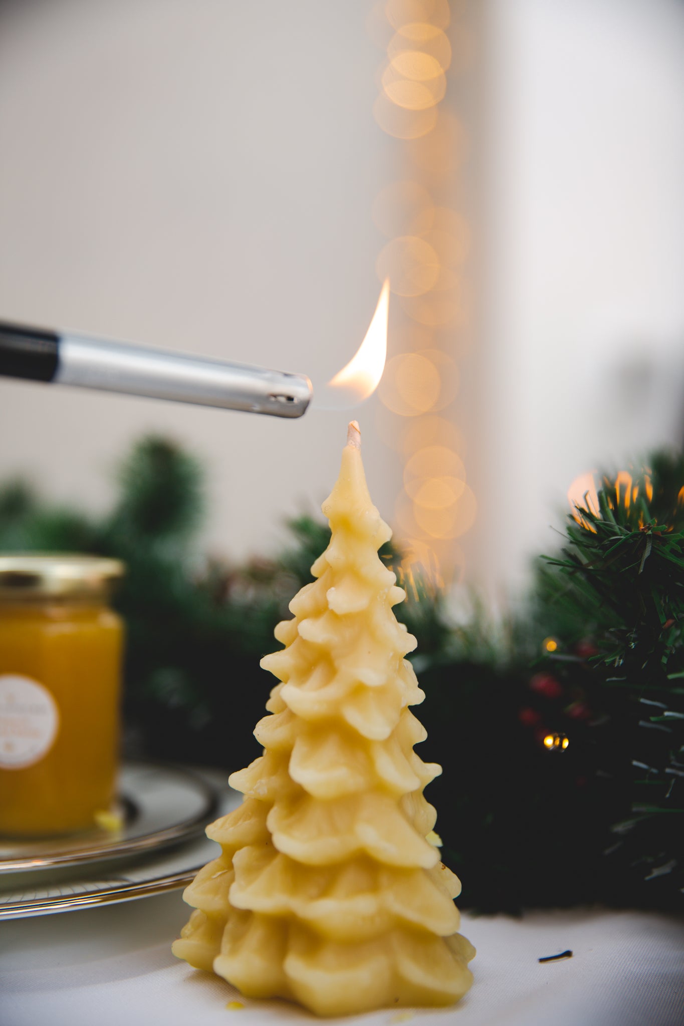 Christmas Beeswax Candle