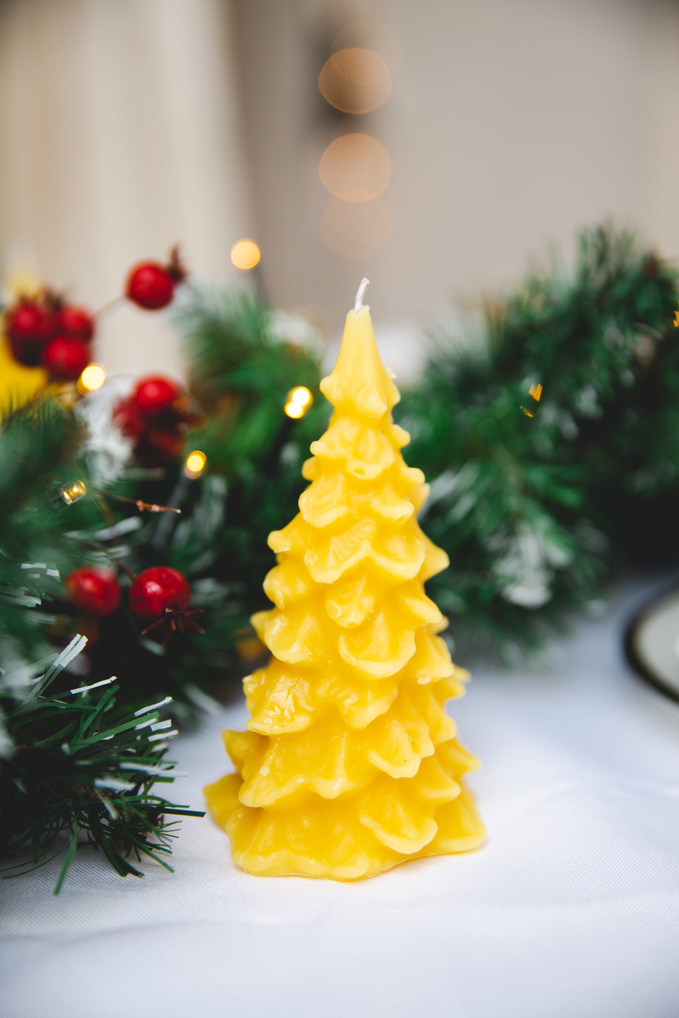 Christmas Beeswax Candle