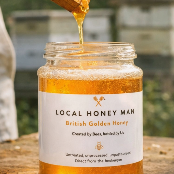 Local Honey Man British Golden Honey jar