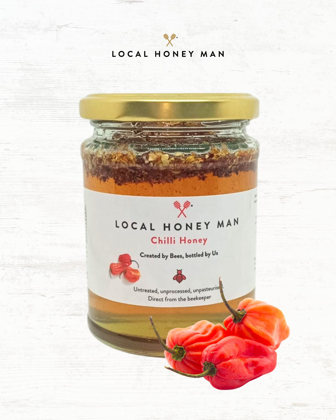 Scotch Bonnet Chilli Infused Raw Honey