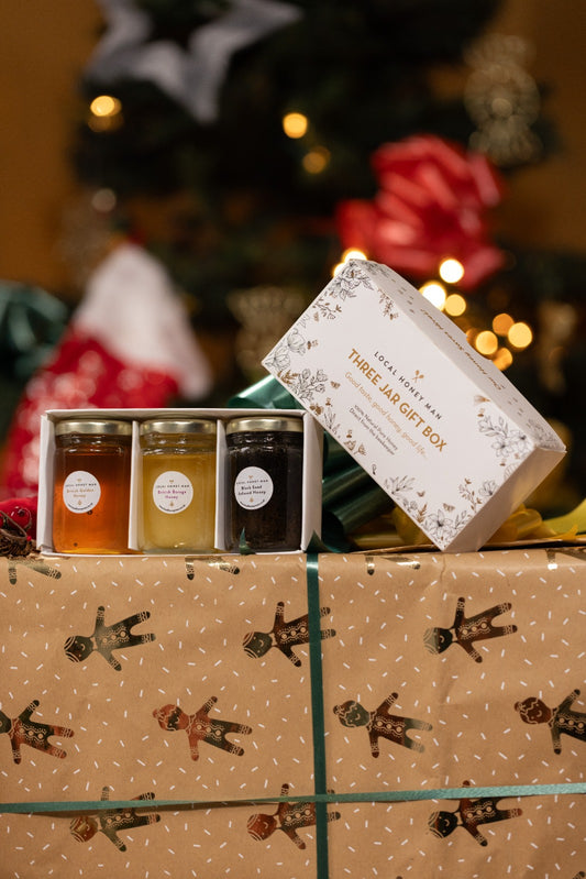 مجموعة هدايا ثلاث جرة عسل