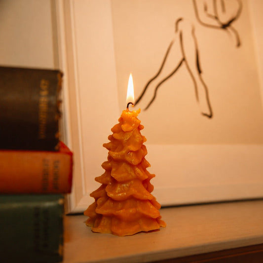 Christmas Beeswax Candle