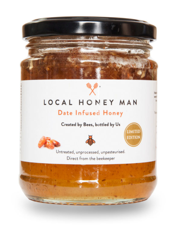 Date Infused Honey Front